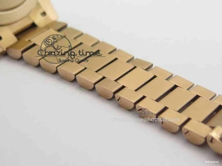 RG Edition On Best A3255 RG President Noob 228239 40mm 1:1 RG Bracelet Day-Date Dial 0409